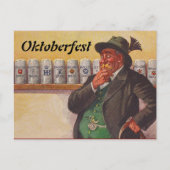 ヴィンテージオクトーバーフェストオクトーバーフェスト選択はがき ポストカード (正面)