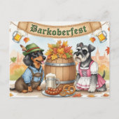 ヴィンテージオクトーバーフェストトーストはがき ポストカード (正面)