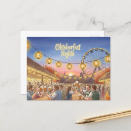 ヴィンテージオクトーバーフェストトーストはがき ポストカード