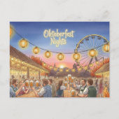 ヴィンテージオクトーバーフェストトーストはがき ポストカード (正面)