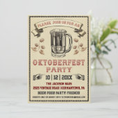 ヴィンテージオクトーバーフェストパーティの招待状 招待状 (スタンド正面)