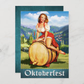 ヴィンテージオクトーバーフェスト招待状 招待状 (正面/裏面)