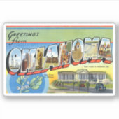 ヴィンテージオクラホカスタムマ省ビニールシール シール (正面)