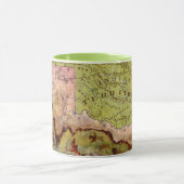 ヴィンテージオクラホマ図画インディアン域地図 マグカップ (中央)