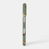 ヴィンテージオクラ柄 iPhone 16ケース (右側面)