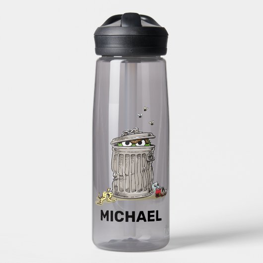 ヴィンテージオスカーinゴミ箱 |名前の追加 ウォーターボトル (正面)