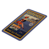 ヴィンテージオステンドサマービーチ旅行入浴美しい マグネット (左側)