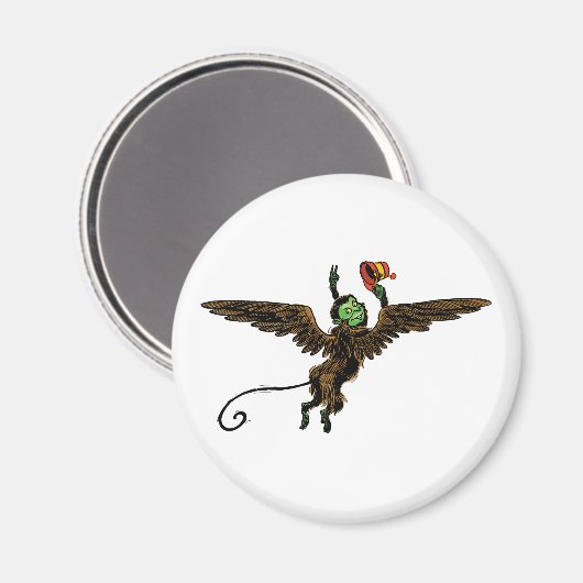 ヴィンテージオズの魔法使いの邪悪で飛んでいるな猿 マグネット (正面/裏面)