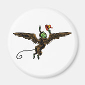 ヴィンテージオズの魔法使いの邪悪で飛んでいるな猿 マグネット (正面)