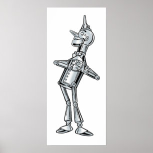 ヴィンテージオズの魔法使いのTinmanの幸せなスマイルにハートがあります ポスター