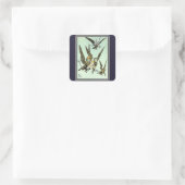 ヴィンテージオズの魔法使い飛んでいるドロシーとサル スクエアシール (バッグ)