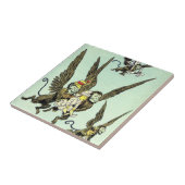 ヴィンテージオズの魔法使い飛んでいるドロシーとサル タイル (側面)