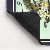 ヴィンテージオズの魔法使い飛んでいるドロシーとサル マウスパッド (コーナー)