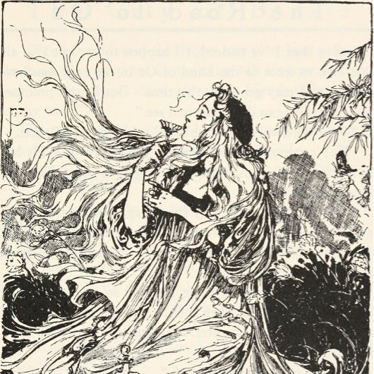 ヴィンテージオズアールヌーボー女神「ポリクローム」 Tシャツ