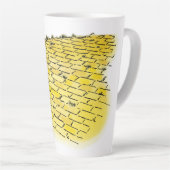 ヴィンテージオズイエローブリックロードバイデンスロー カフェラテマグ (右アングル)