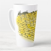 ヴィンテージオズイエローブリックロードバイデンスロー カフェラテマグ (左アングル)