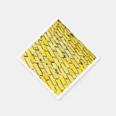 ヴィンテージオズイエローブリックロードバイデンスロー スタンダードカクテルナプキン (角)