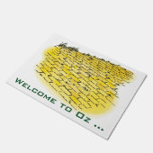 ヴィンテージオズイエローブリックロードバイデンスロー ドアマット (アングル)