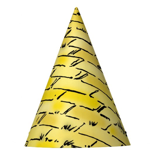 ヴィンテージオズイエローブリックロードバイデンスロー パーティーハット (正面)