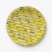 ヴィンテージオズイエローブリックロードバイデンスロー ペーパープレート (正面)