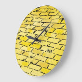 ヴィンテージオズイエローブリックロードバイデンスロー ラージ壁時計 (傾斜)