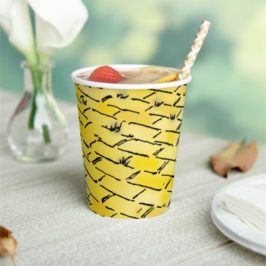ヴィンテージオズイエローブリックロードバイデンスロー 紙コップ (インサイチュ)