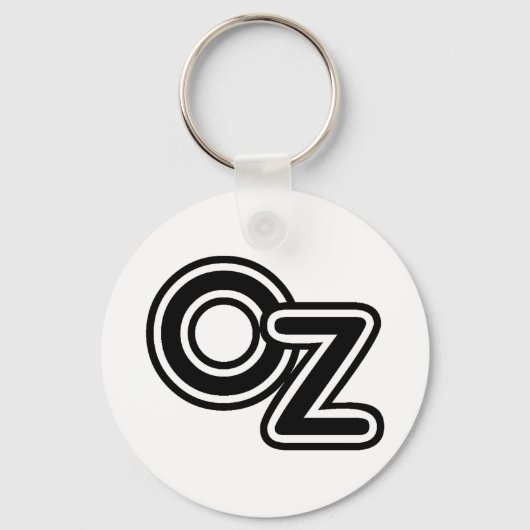 ヴィンテージオズ童話の白黒の魔法使い キーホルダー (裏面)