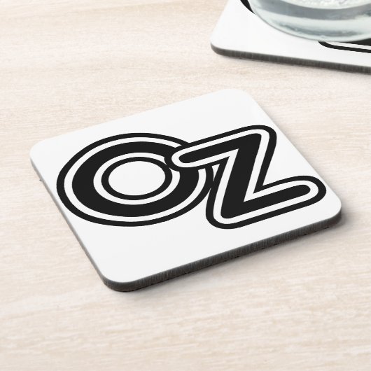 ヴィンテージオズ童話の白黒の魔法使い コースター (左側)