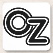 ヴィンテージオズ童話の白黒の魔法使い コースター (正面)