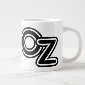 ヴィンテージオズ童話の白黒の魔法使い ジャンボコーヒーマグカップ (右)