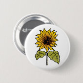 ヴィンテージオズ童話ひまわり開花 缶バッジ (正面&裏面)