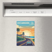 ヴィンテージオセアンサイドカリフォルニアトラベル マグネット (インサイチュ (食洗機))