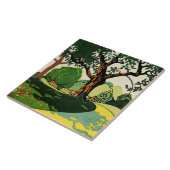 ヴィンテージオッシーウッズバイエドワード・マクナイト・カウファー タイル (側面)