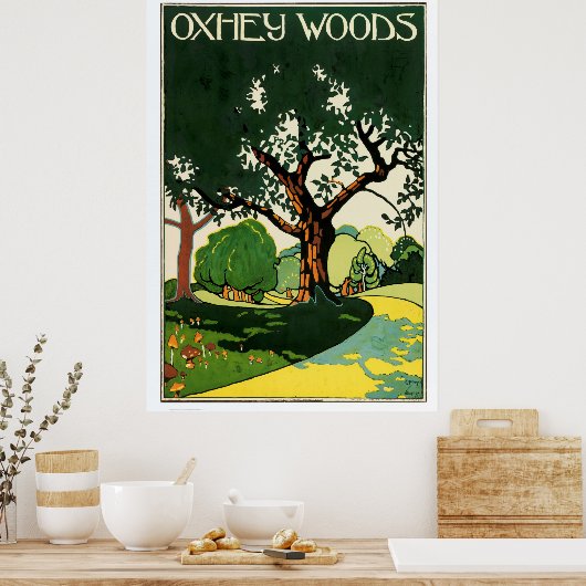 ヴィンテージオッシーウッズバイエドワード・マクナイト・カウファー ポスター (キッチン)