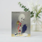 ヴィンテージオッドエッグレディーはがき ポストカード (スタンド正面)