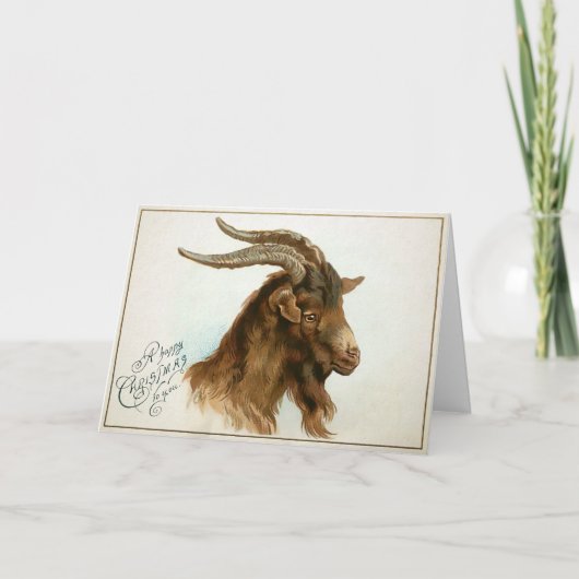 ヴィンテージオッドゴートホリデーカード シーズンカード (正面)