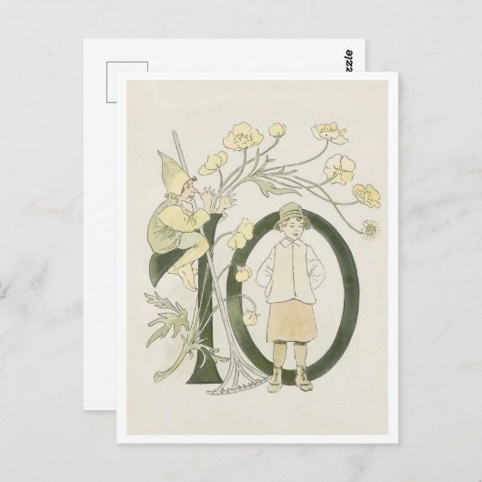 ヴィンテージオティリアアデルボルグフローラ番号 – 10 ポストカード (正面/裏面)