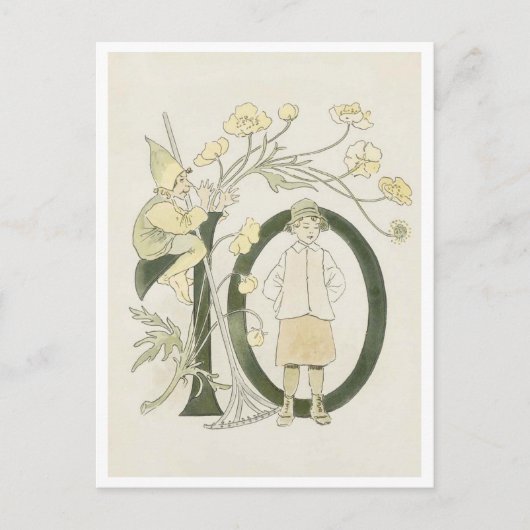 ヴィンテージオティリアアデルボルグフローラ番号 – 10 ポストカード (正面)