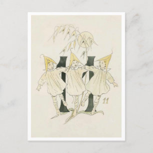 ヴィンテージオティリアアデルボルグフローラ番号 – 11 ポストカード