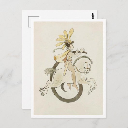 ヴィンテージオティリアアデルボルグフローラ番号 – 6 ポストカード (正面/裏面)