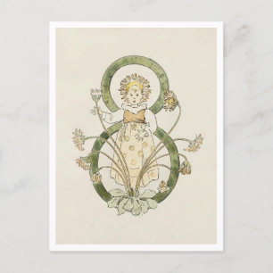 ヴィンテージオティリアアデルボルグフローラ番号 – 8 ポストカード