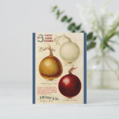 ヴィンテージオニオングラフイラストレーションカード ポストカード (スタンド正面)