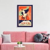 ヴィンテージオニキス自転車広告 キャンバスプリント (インサイチュ (リビング))