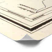 ヴィンテージオハイオの地質図(1872年) ポスター (角)