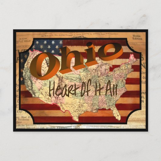 ヴィンテージオハイオオオールドポストカード ポストカード (正面)