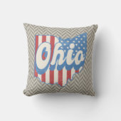 ヴィンテージオハイオ動揺して幾何学的 クッション (正面)