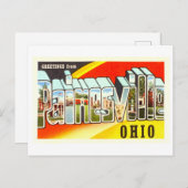ヴィンテージオハイオ州パインズビルからの挨拶 ポストカード (正面/裏面)