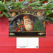 ヴィンテージオパーソナライズされたールドクラシックサンタ ポストカード