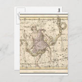 ヴィンテージオフィコス星座〔占星術の〕十二宮図 ポストカード (正面/裏面)