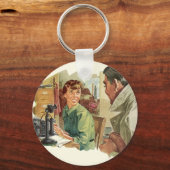 ヴィンテージオフィス、CEO上司と秘書 キーホルダー (正面)